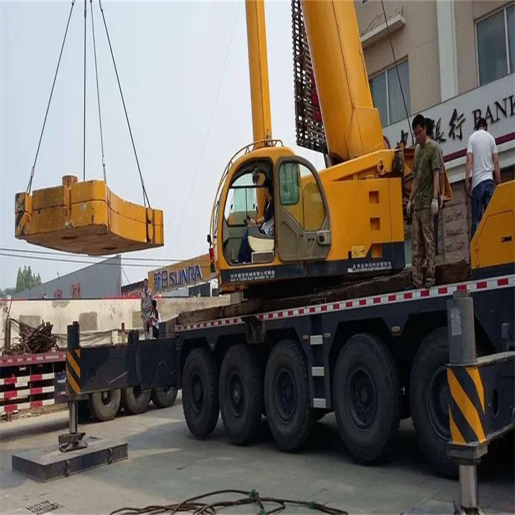 贵溪当地吊车出租|机器吊装|75吨|工厂搬迁服务